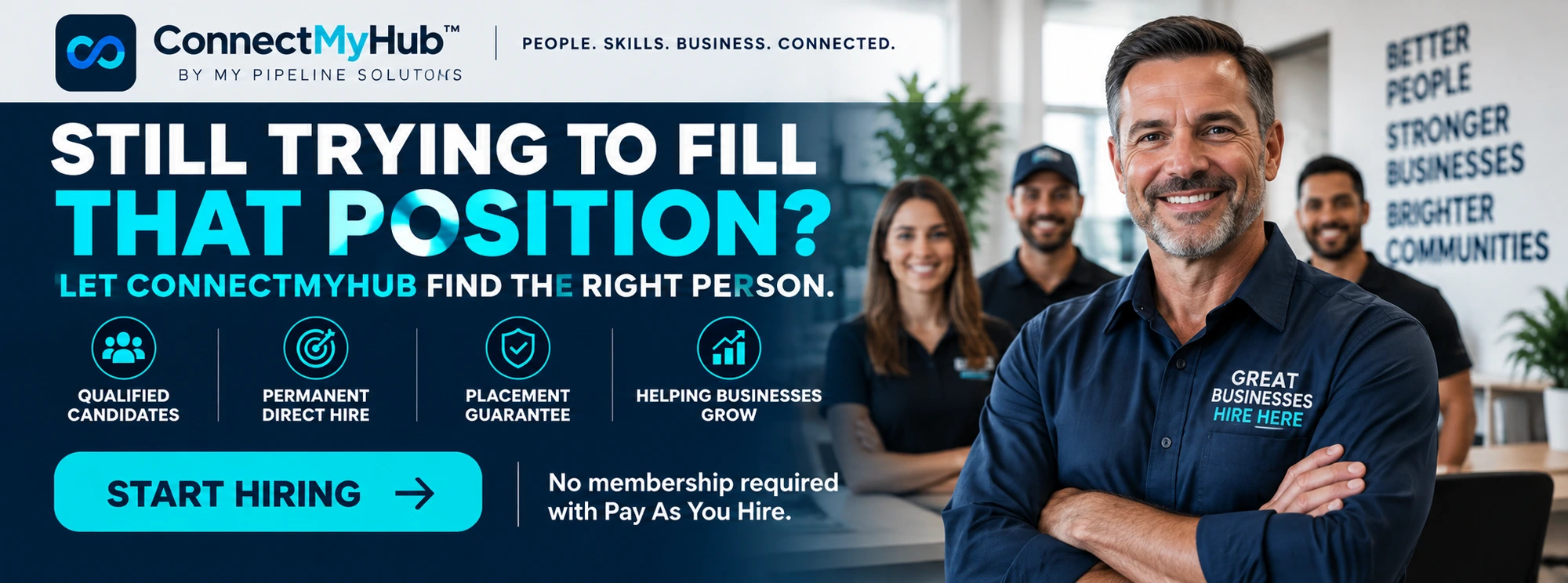 Hiring? Post your open role on ConnectMyHub and get connected to vetted talent worldwide.